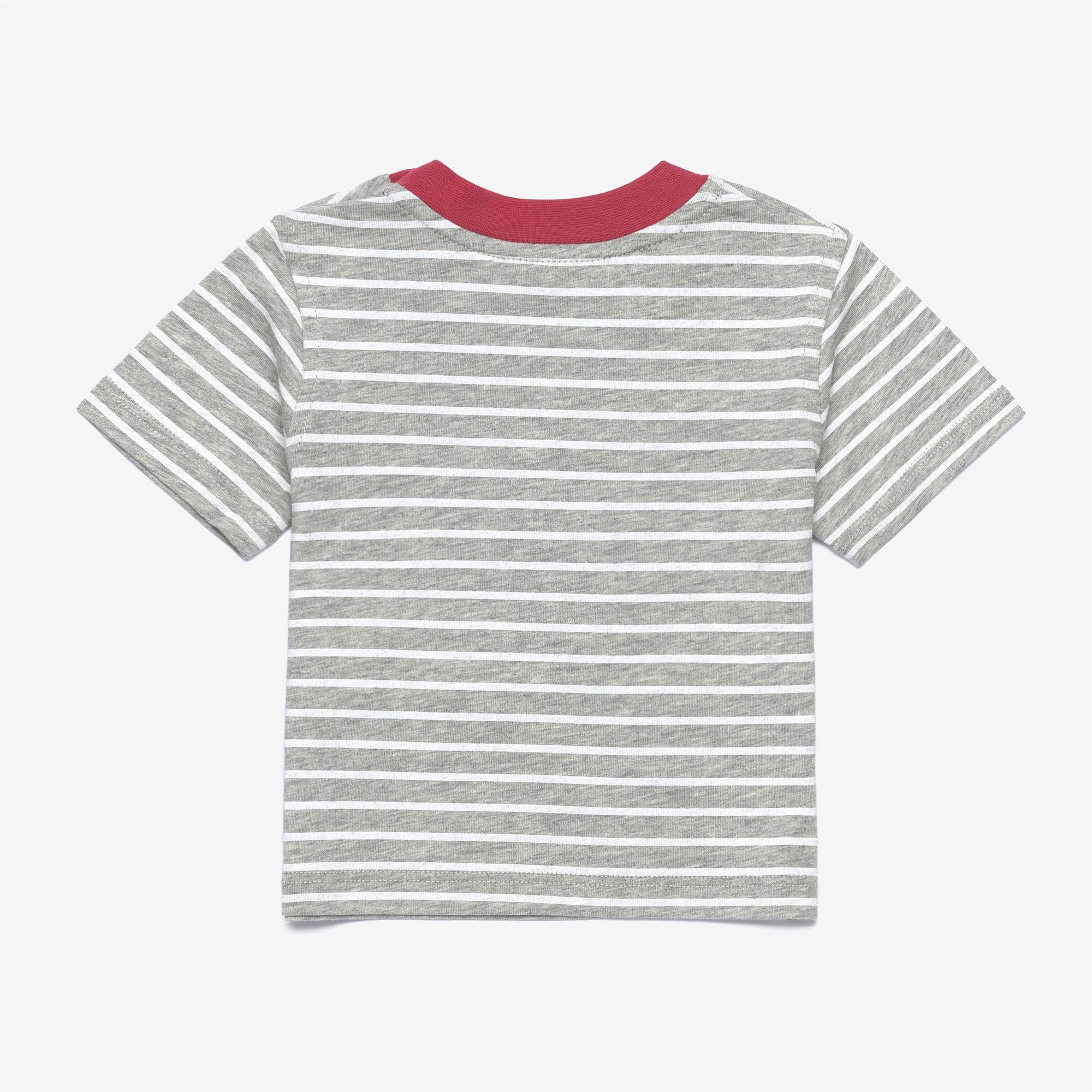 T-Shirts & Top_Kid unisex_E. PETE STRIPES_T-Shirt_AHZ - White - DK PINK - Commercial 2