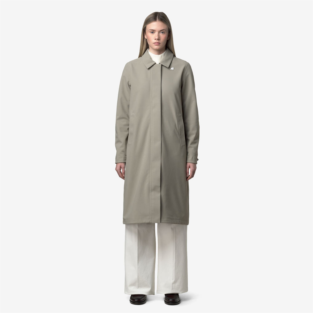 Chaqueta impermeable de longitud media para mujer de Green Oak main