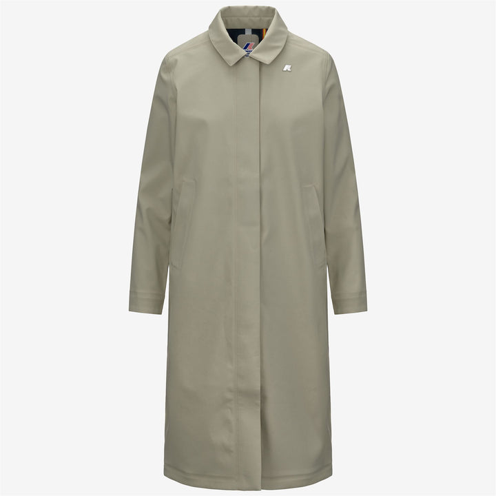 Chaqueta impermeable de longitud media para mujer de Green Oak 1