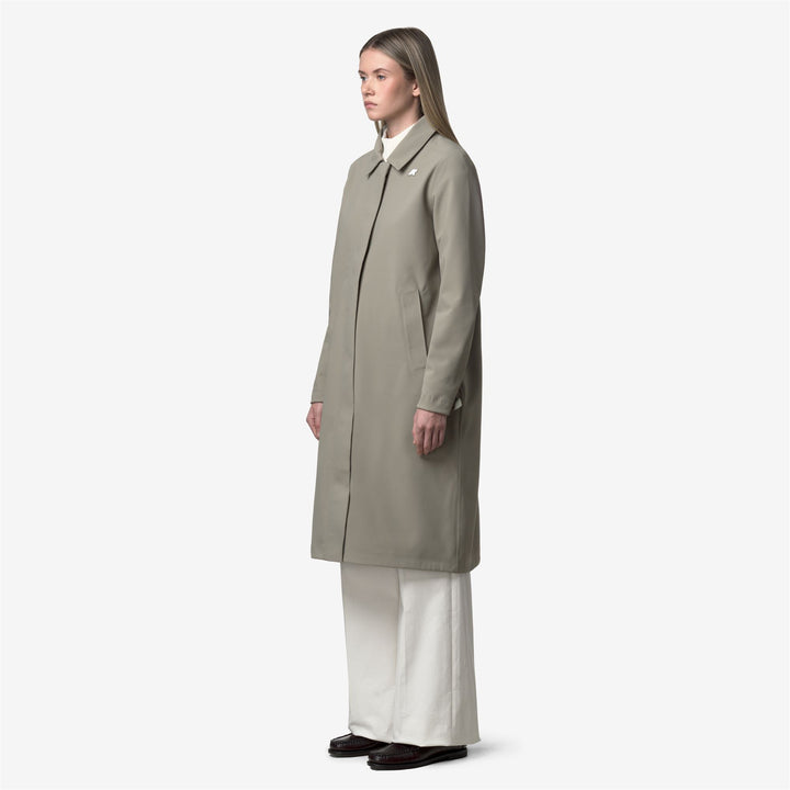 Chaqueta impermeable de longitud media para mujer de Green Oak 4