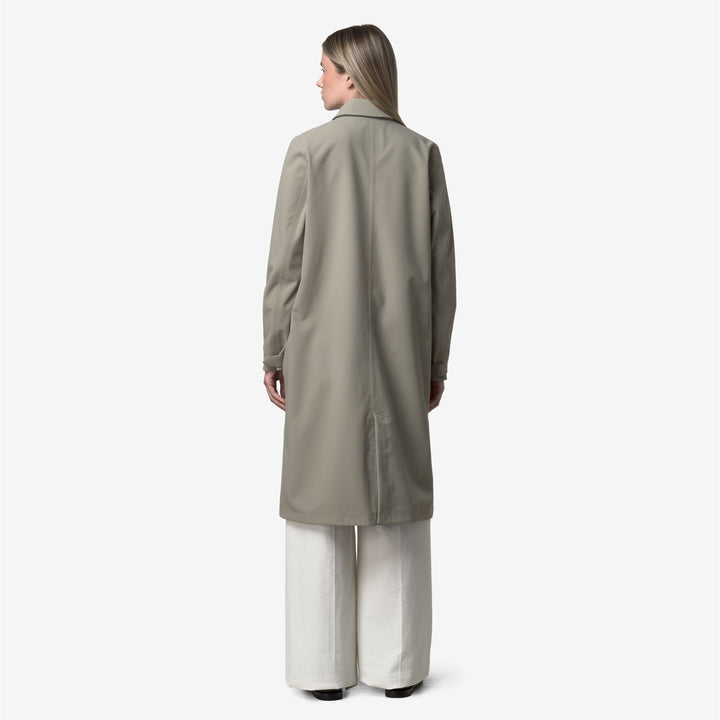 Chaqueta impermeable de longitud media para mujer de Green Oak 5