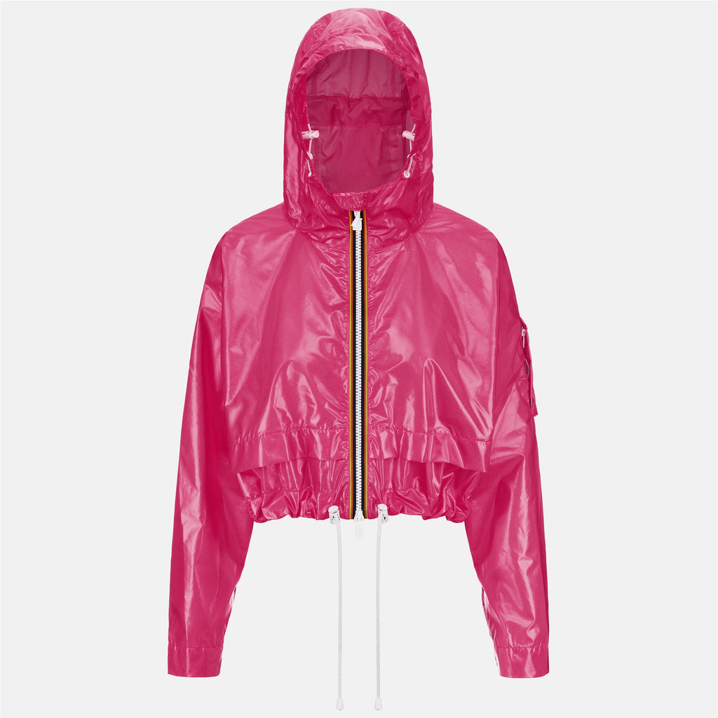 Jackets_WOMAN_CROPEL LIGHT GLASS RIPSTOP_Short_Pink Peacock - Commercial 1