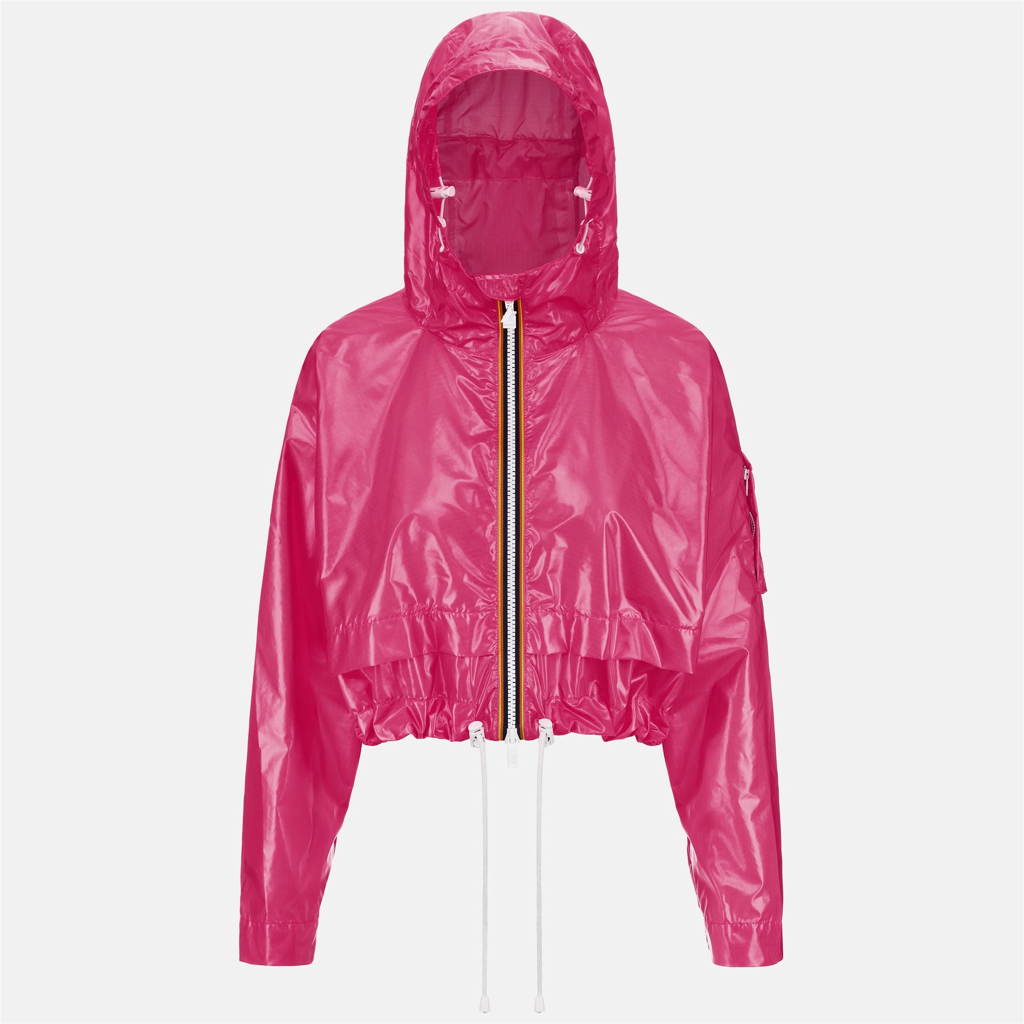 Jackets_WOMAN_CROPEL LIGHT GLASS RIPSTOP_Short_Pink Peacock - Commercial 1