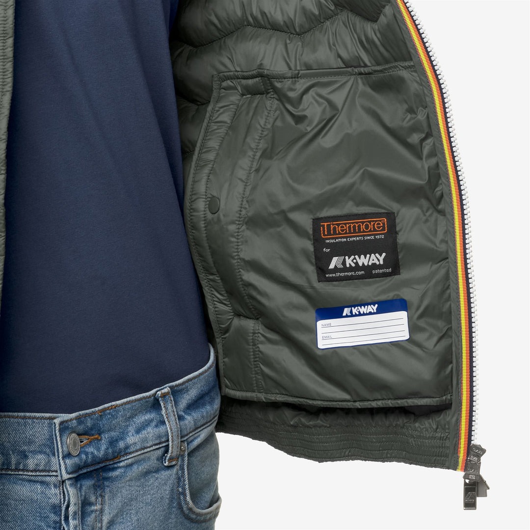 Blackish green Men's Eco-Friendly Quilted City Jacket main