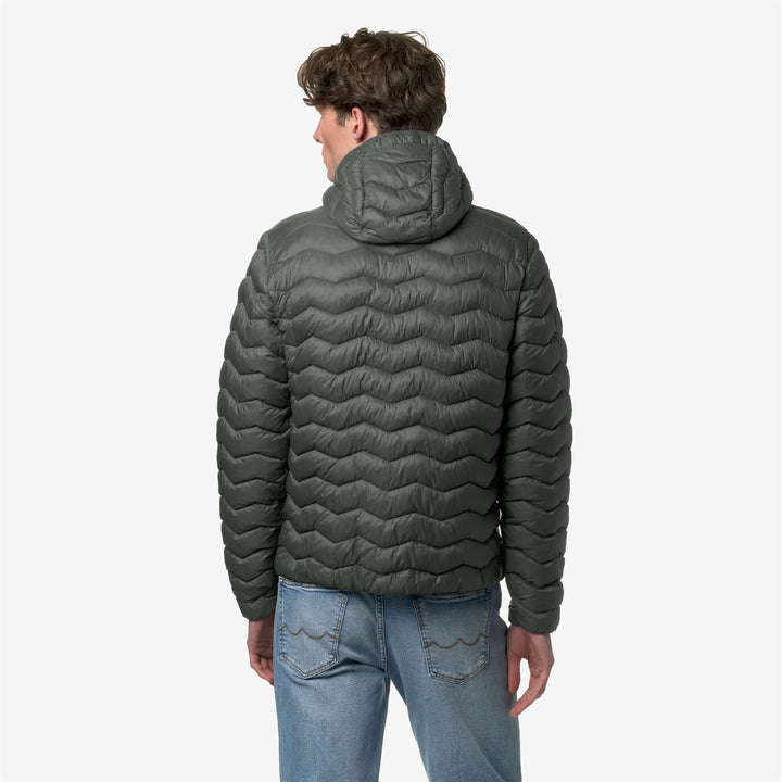 Blackish green Men's Eco-Friendly Quilted City Jacket 3