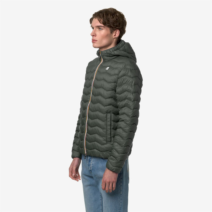 Blackish green Men's Eco-Friendly Quilted City Jacket 2