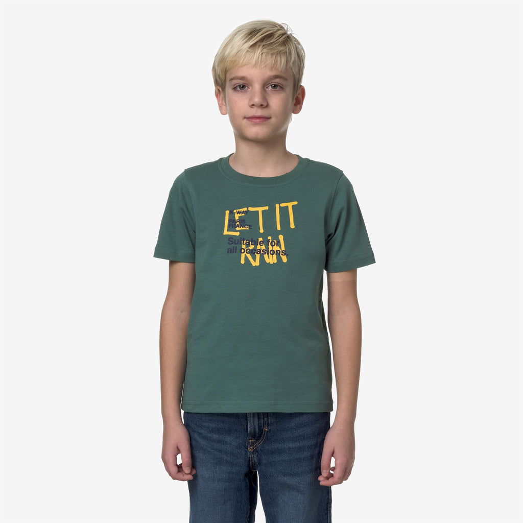 T-Shirts & Top_Boy_P. ODOM LET IT RAIN_T-Shirt_Green Palm - Commercial 4