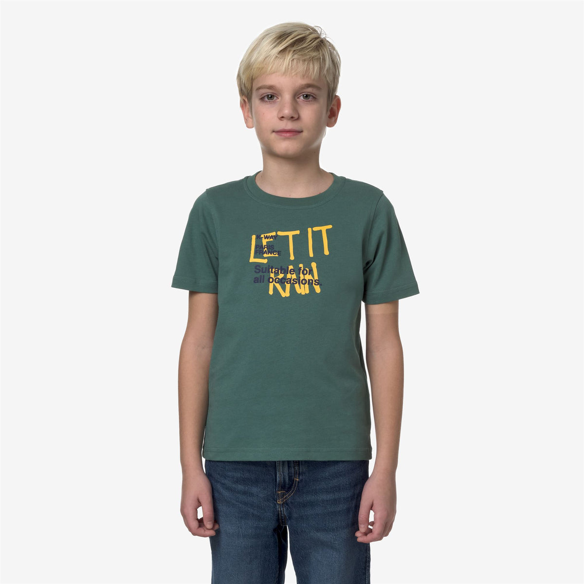 T-Shirts & Top_Boy_P. ODOM LET IT RAIN_T-Shirt_Green Palm - Commercial 4