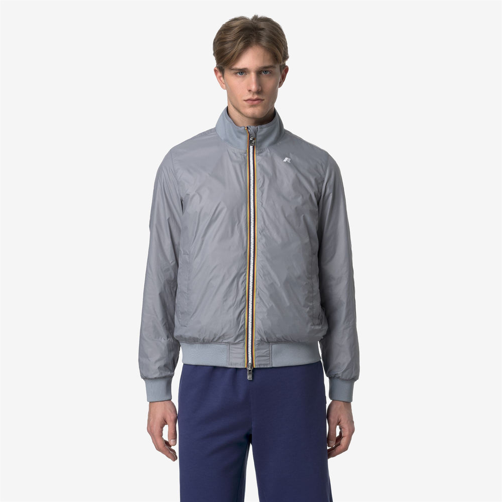 Giacca Bomber Corto Reversibile Uomo Blu Cobalto per Tempo Variabile 02