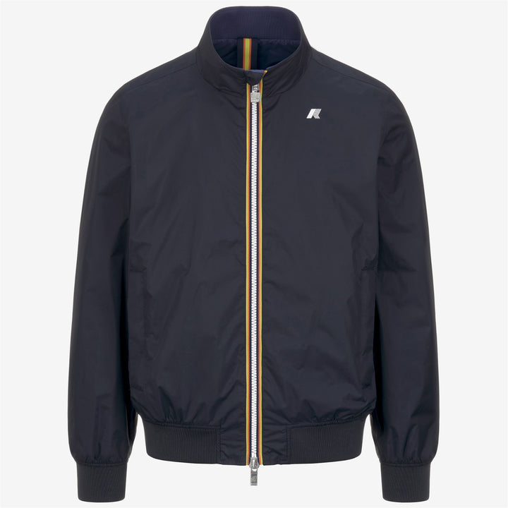 Deep Blue Men's Reversible Short Bomber Jacket for Variable Weather 5