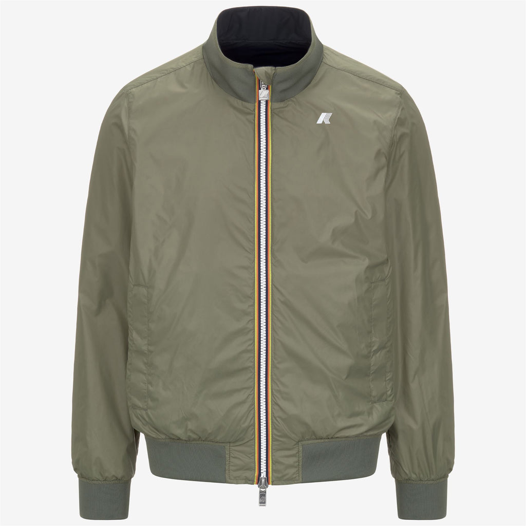 Jackets_MAN_ARSENE PLUS.2 DOUBLE_Short_Blue Depth - Green Lichen - Commercial 2