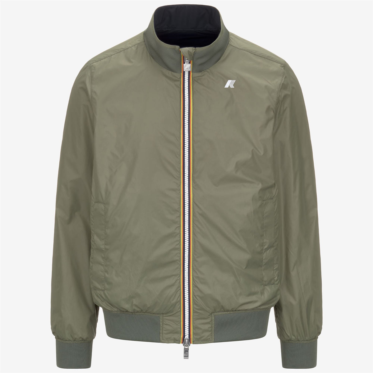 Jackets_MAN_ARSENE PLUS.2 DOUBLE_Short_Blue Depth - Green Lichen - Commercial 2