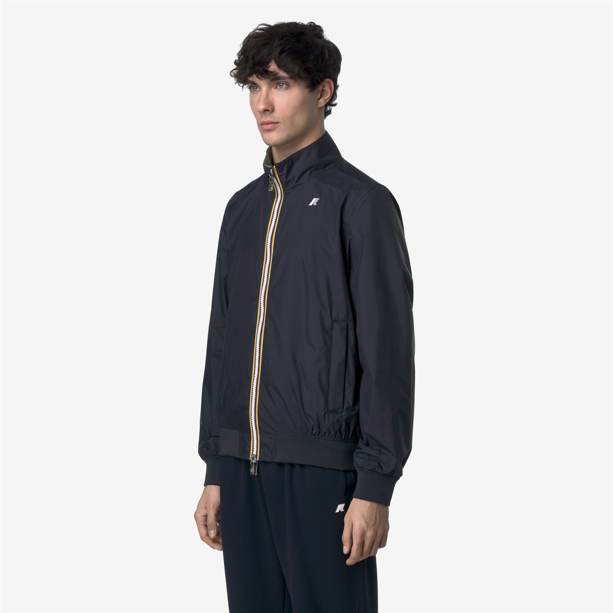 Jackets_MAN_ARSENE PLUS.2 DOUBLE_Short_Blue Depth - Green Lichen - Commercial 5