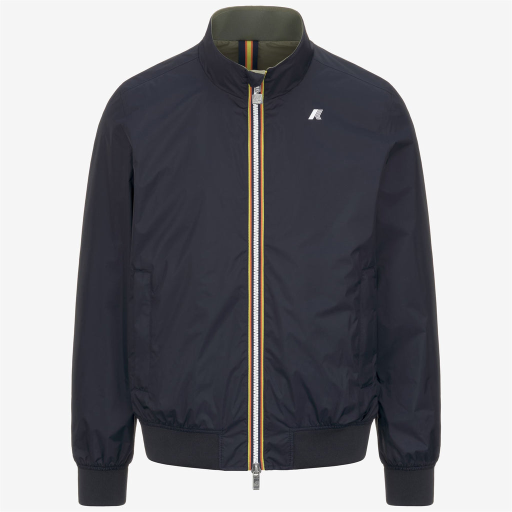 Jackets_MAN_ARSENE PLUS.2 DOUBLE_Short_Blue Depth - Green Lichen - Commercial 1