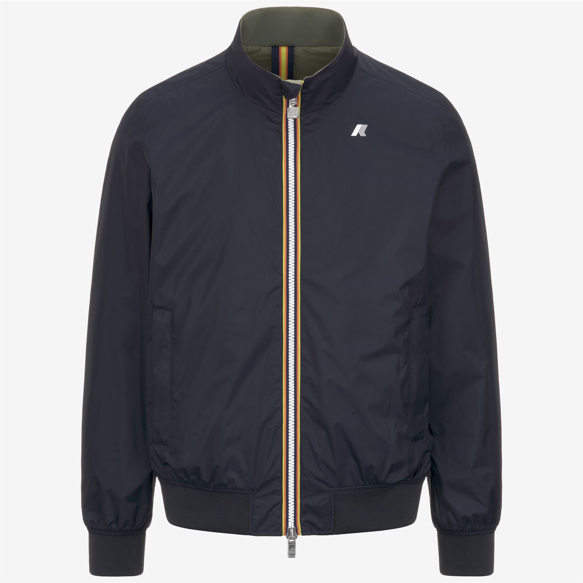 Jackets_MAN_ARSENE PLUS.2 DOUBLE_Short_Blue Depth - Green Lichen - Commercial 1