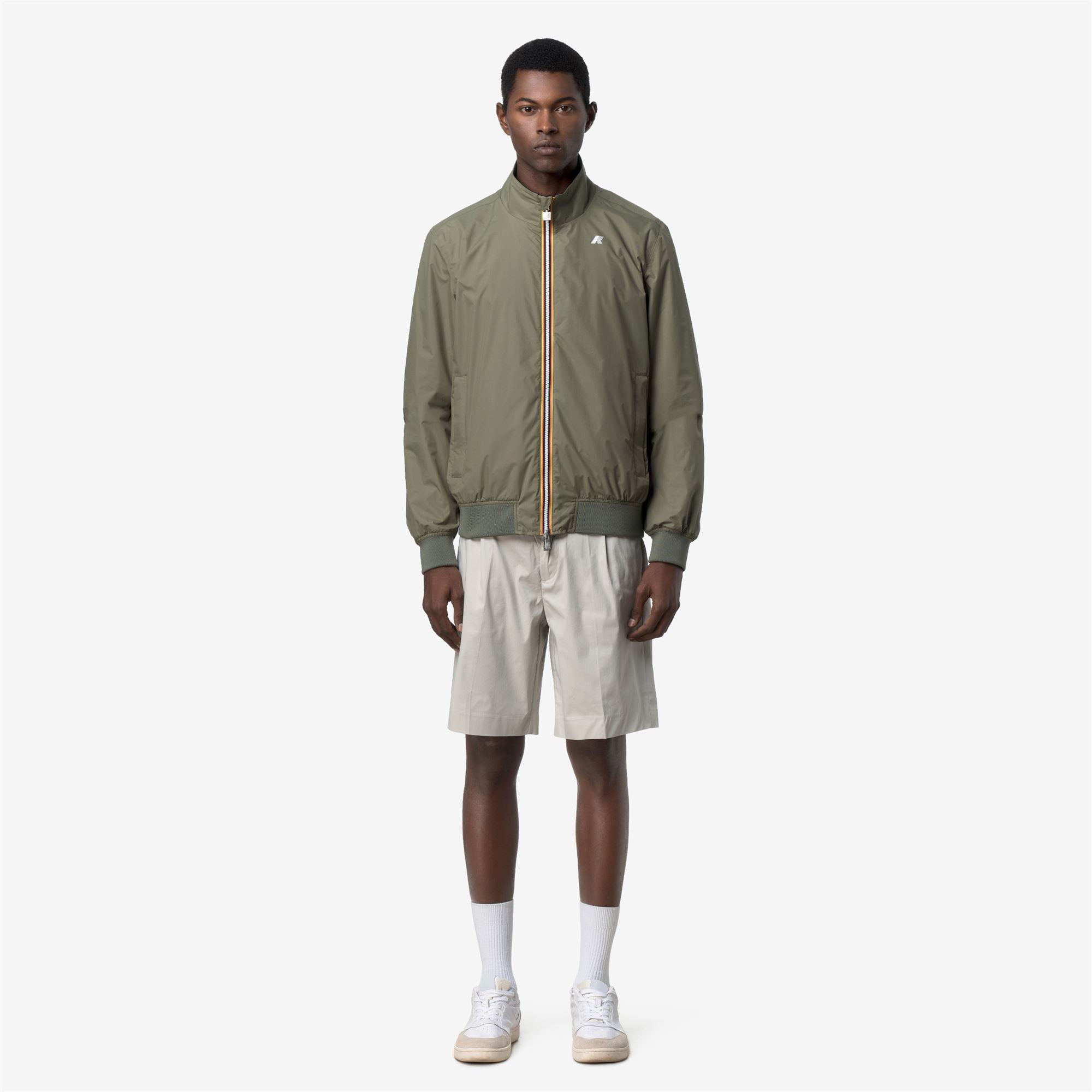 Jackets_Man_ARSENE PLUS.2 DOUBLE_Short_Green Lichen - Black Pure - Commercial 4