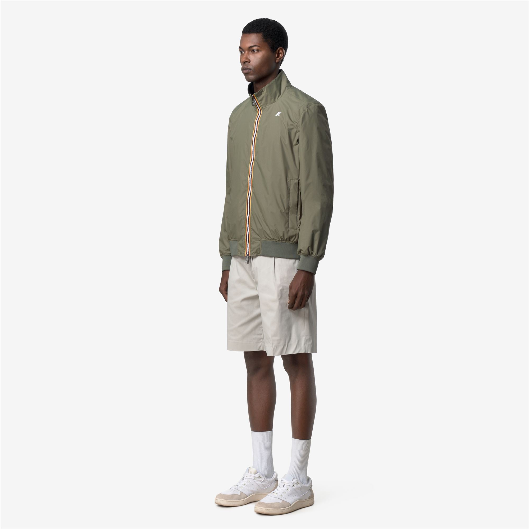 Jackets_Man_ARSENE PLUS.2 DOUBLE_Short_Green Lichen - Black Pure - Commercial 5