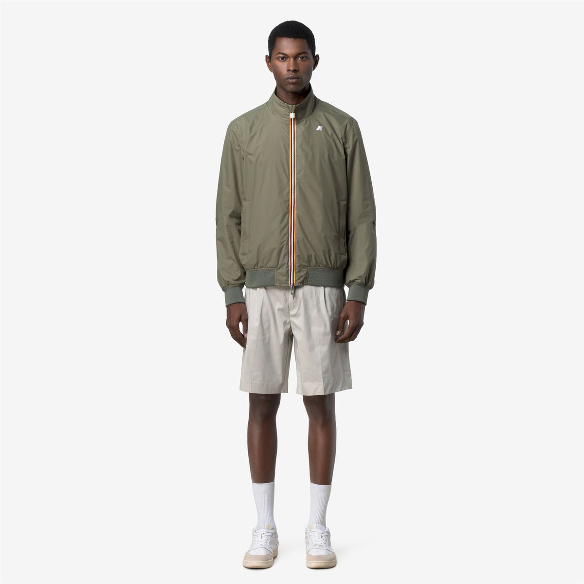Jackets_Man_ARSENE PLUS.2 DOUBLE_Short_Green Lichen - Black Pure - Commercial 4
