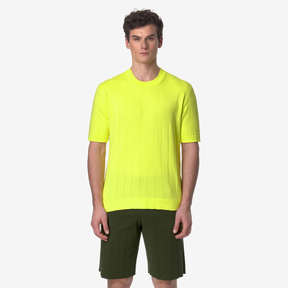 Soleil Yellow Unisex Knitwear Crewneck Sweater for City Wear 02