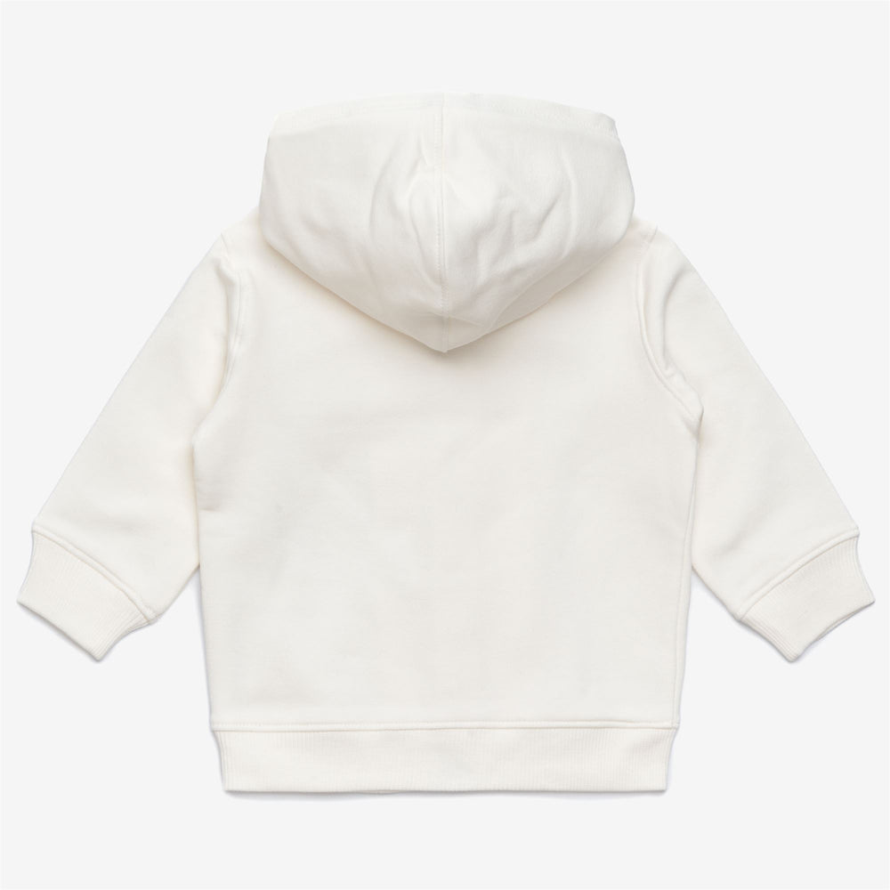 White Kids' Sweater and Pants Set for Fall and Winter 02