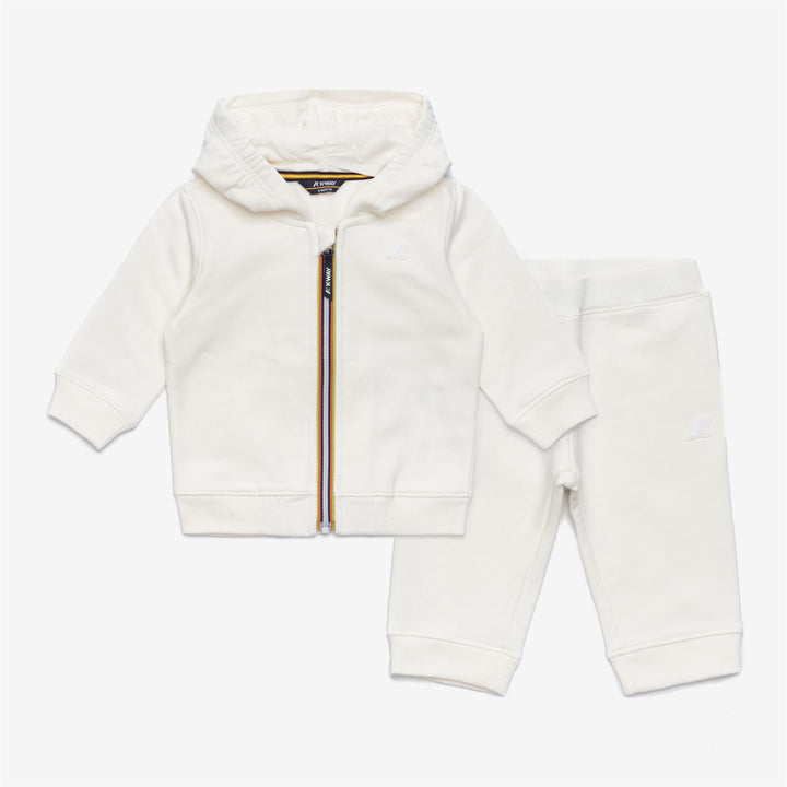 Completo maglione e pantaloni bianchi per bambini per autunno e inverno 1