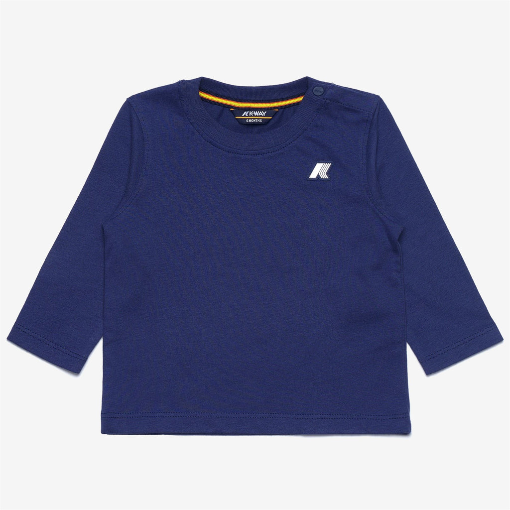 T-Shirts & Top_KID UNISEX_E. ELMETTE JERSEY PEACH_T-Shirt_Blue Deep Cobalt - Commercial 1