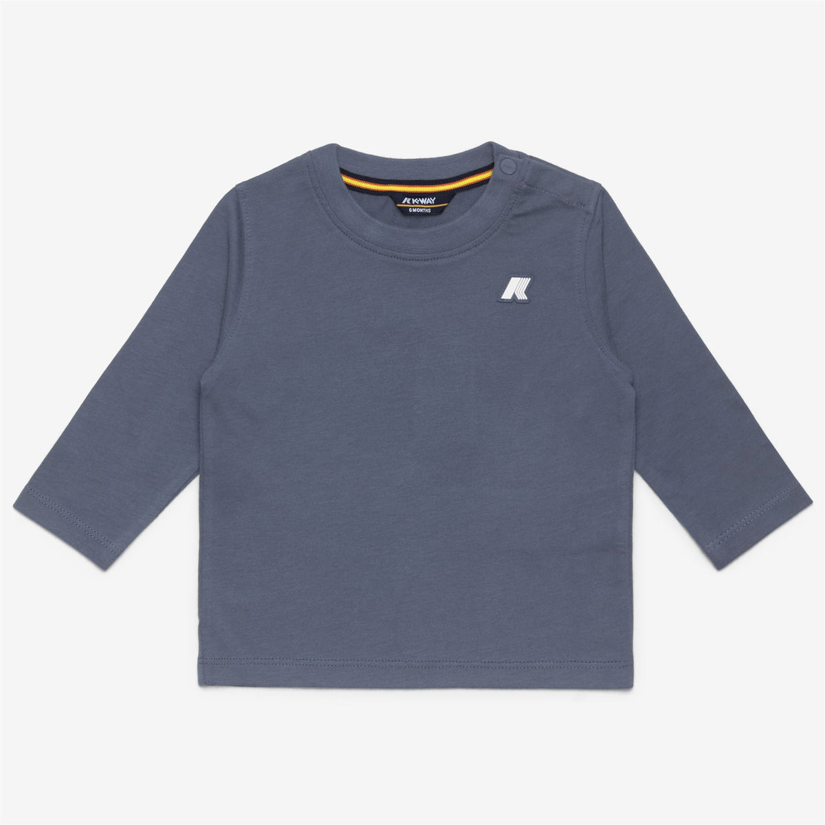 T-Shirts & Top_KID UNISEX_E. ELMETTE JERSEY PEACH_T-Shirt_Grey Blue Avio - Commercial 1