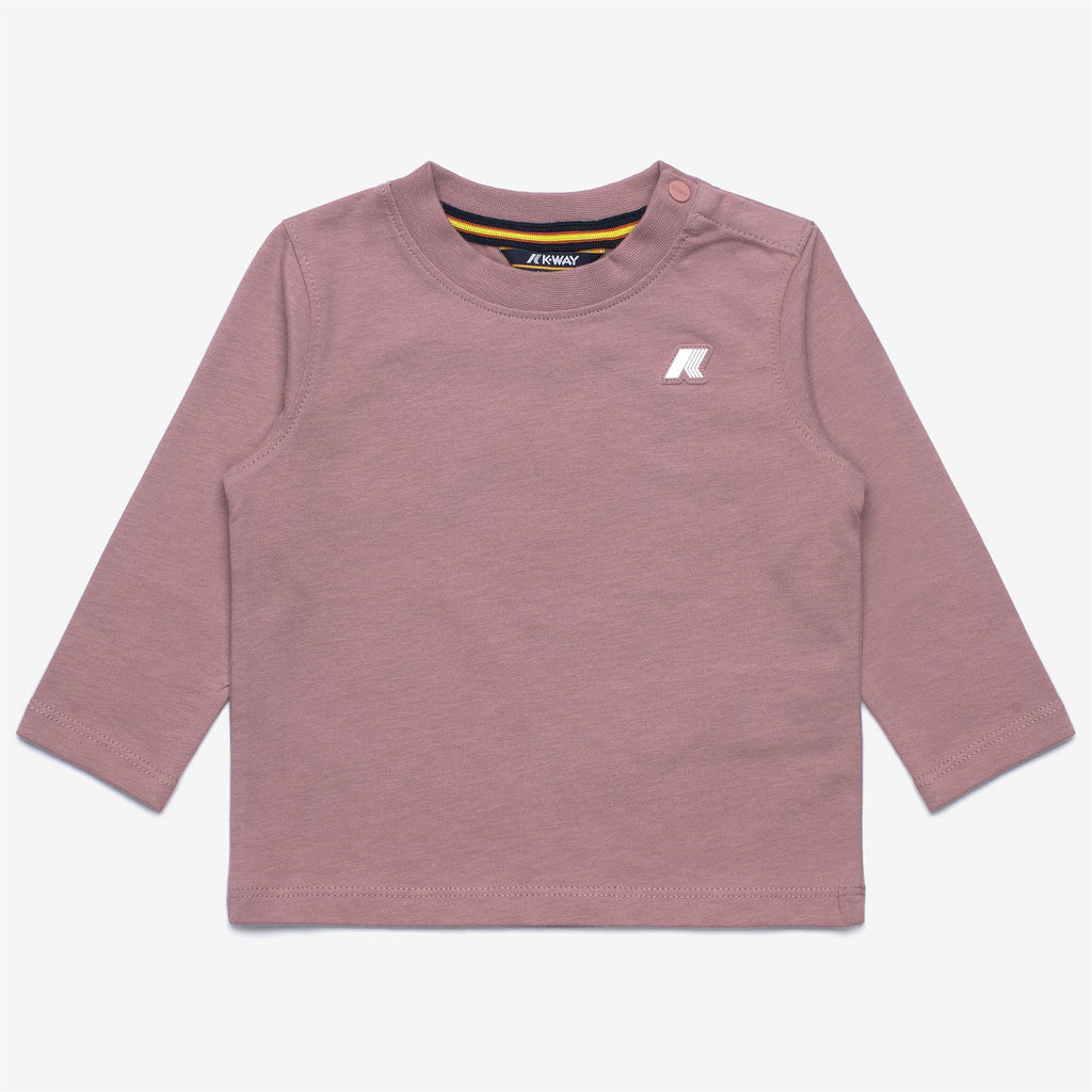 T-Shirts & Top_KID UNISEX_E. ELMETTE JERSEY PEACH_T-Shirt_Rose Pinkish - Commercial 1