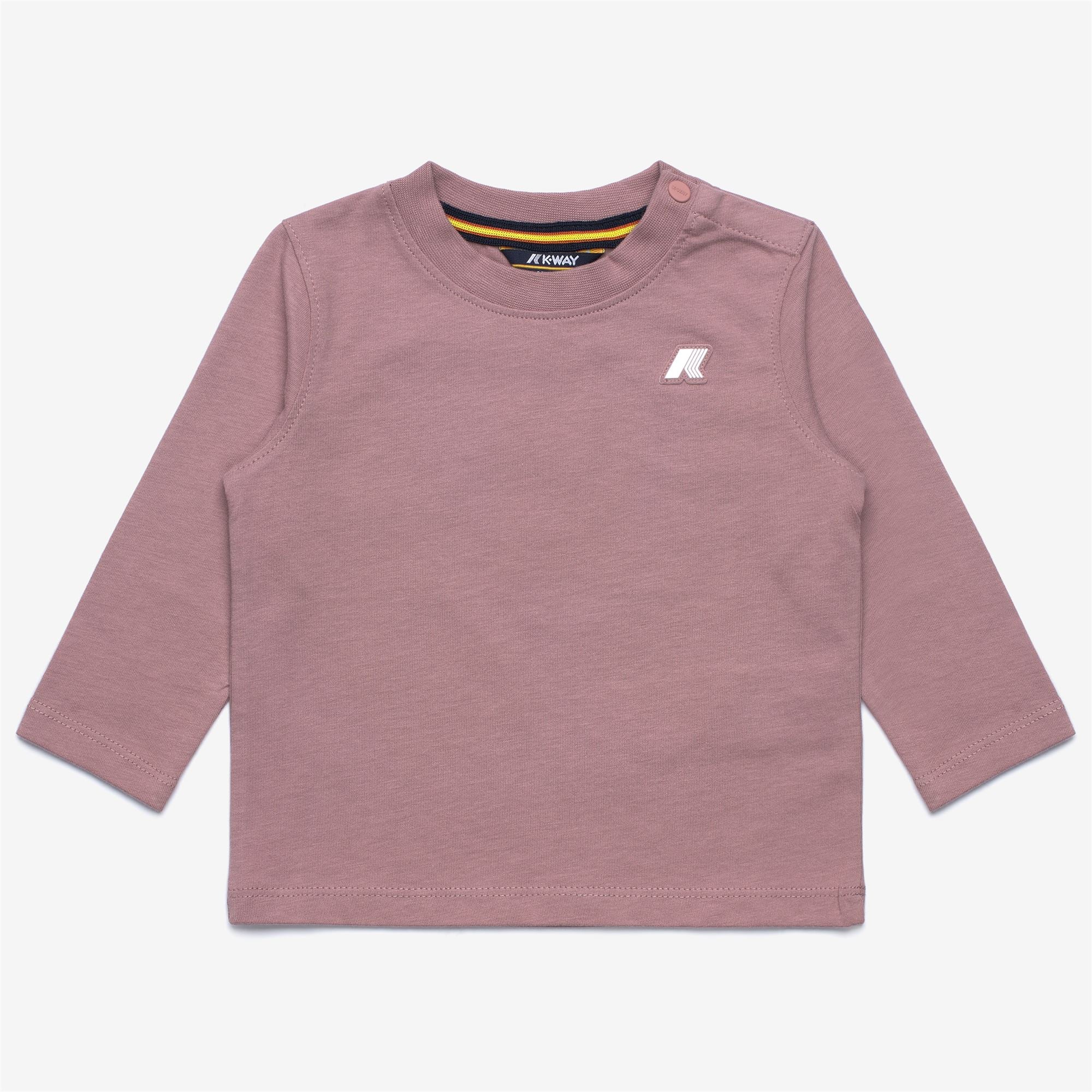 T-Shirts & Top_KID UNISEX_E. ELMETTE JERSEY PEACH_T-Shirt_Rose Pinkish - Commercial 1