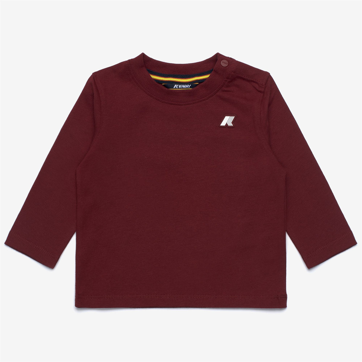 T-Shirts & Top_KID UNISEX_E. ELMETTE JERSEY PEACH_T-Shirt_Red Syrah - Commercial 1