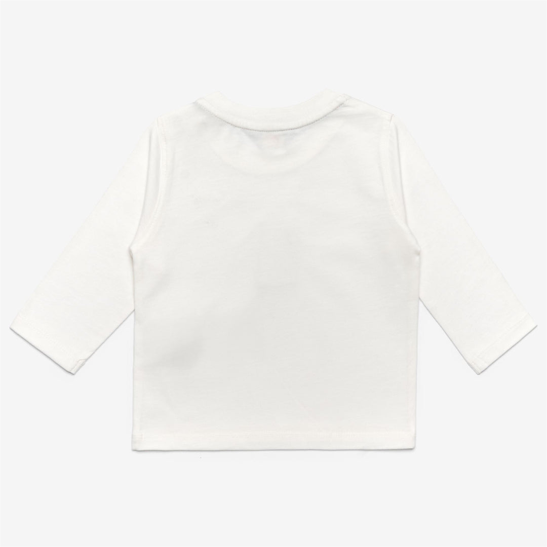 Grey White Unisex Kids Warm Cotton T-Shirt main
