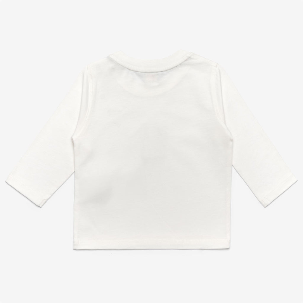 T-Shirts & Top_KID UNISEX_E. ELMETTE JERSEY PEACH_T-Shirt_White Gardenia - Commercial 2