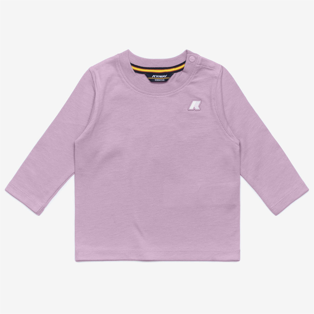 T-Shirts & Top_KID UNISEX_E. ELMETTE JERSEY PEACH_T-Shirt_Violet Lt Lilac - Commercial 1