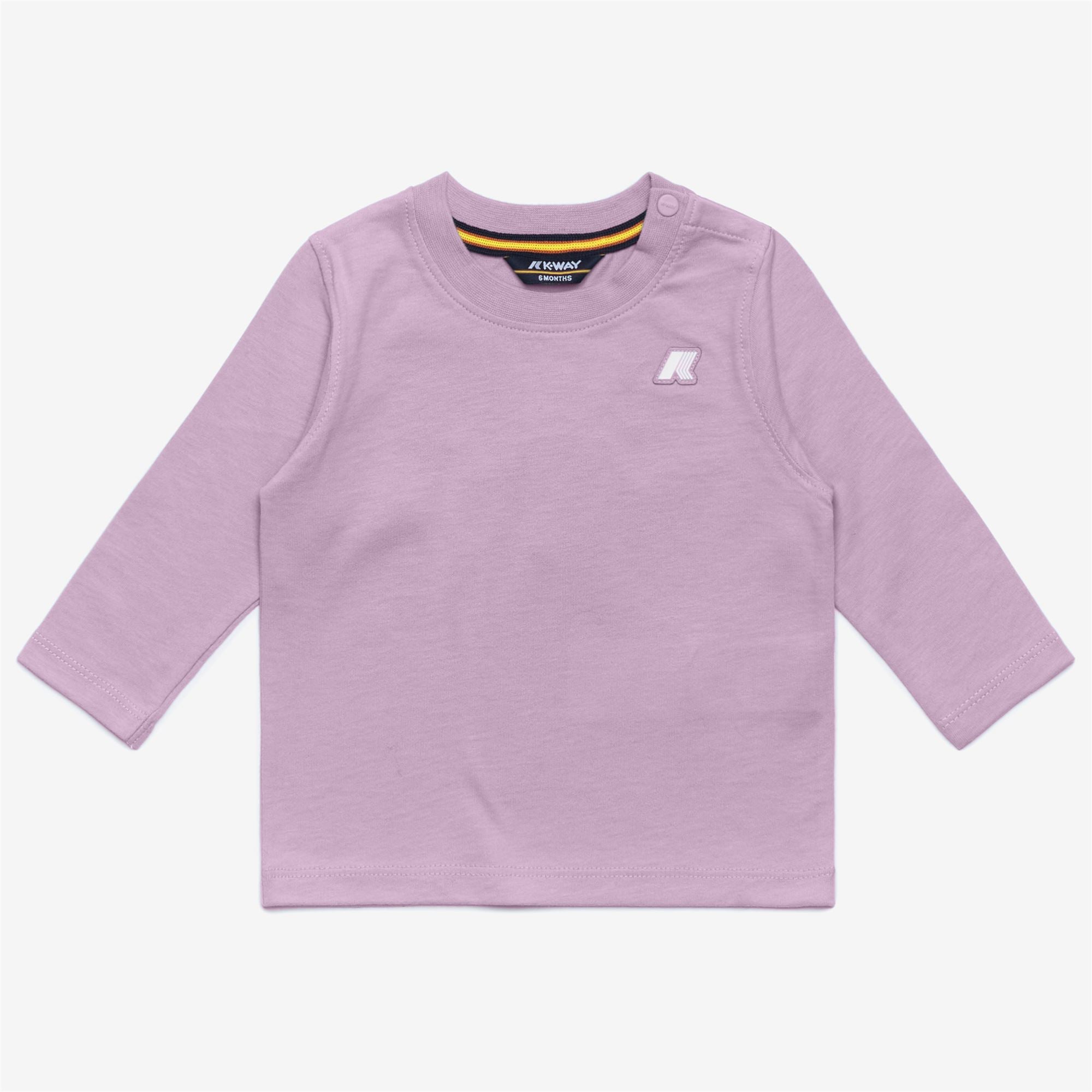 T-Shirts & Top_KID UNISEX_E. ELMETTE JERSEY PEACH_T-Shirt_Violet Lt Lilac - Commercial 1