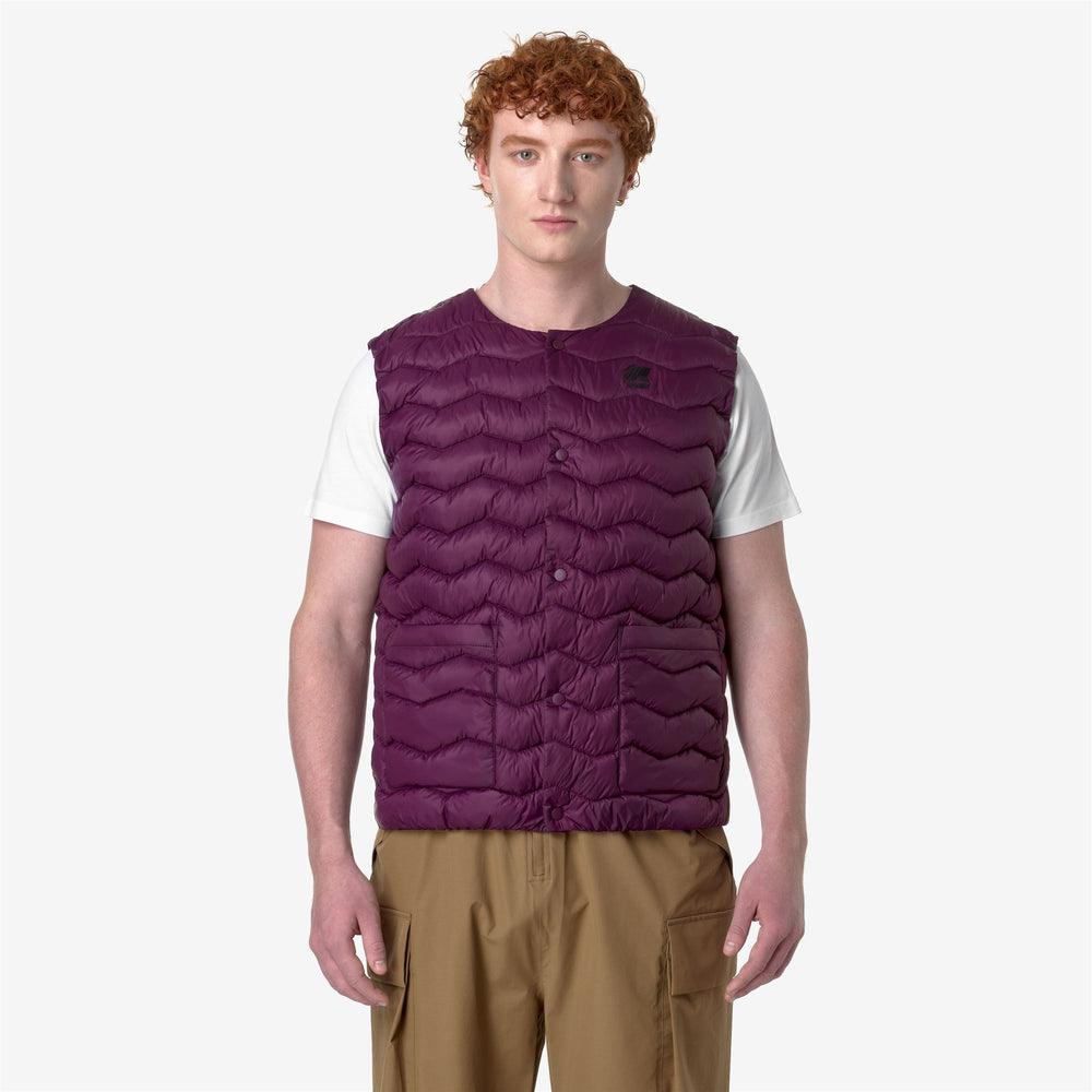 Violet Grey Men's Quilted Water-Repellent Vest with Thermore Padding 02