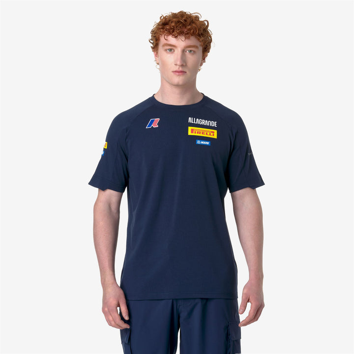 T-Shirt Unisex da Vela Blu con Dettagli Onde Oceaniche 3