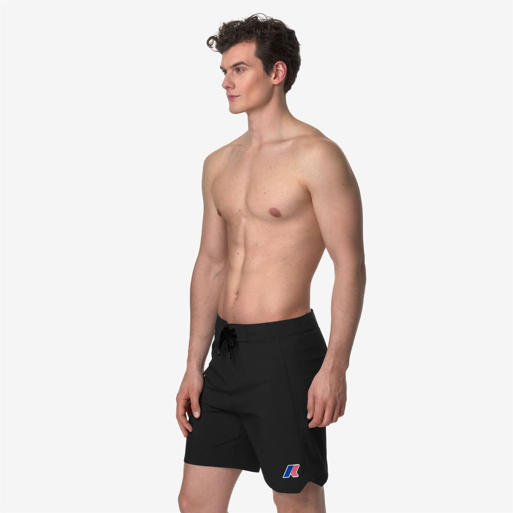 Bathing Suits_MAN_HAXLEY BEACH LF_Swimming Trunks_Black Pure - Commercial 5