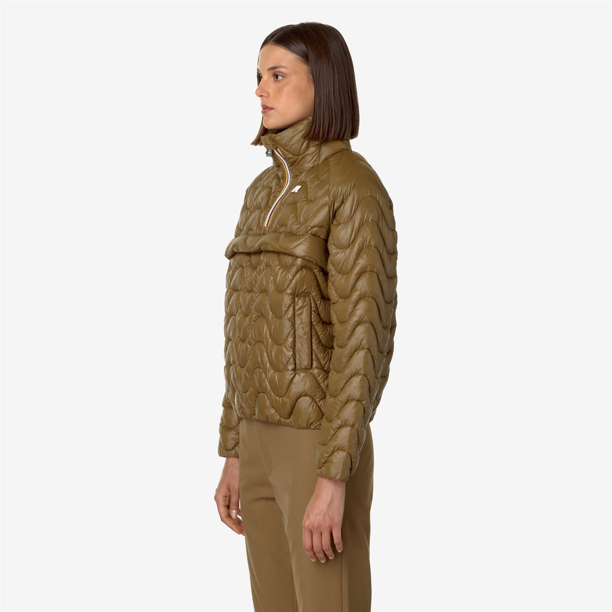 Jackets_WOMAN_SOJENNE QUILTED WARM_Short_Brown Corda - Commercial 5