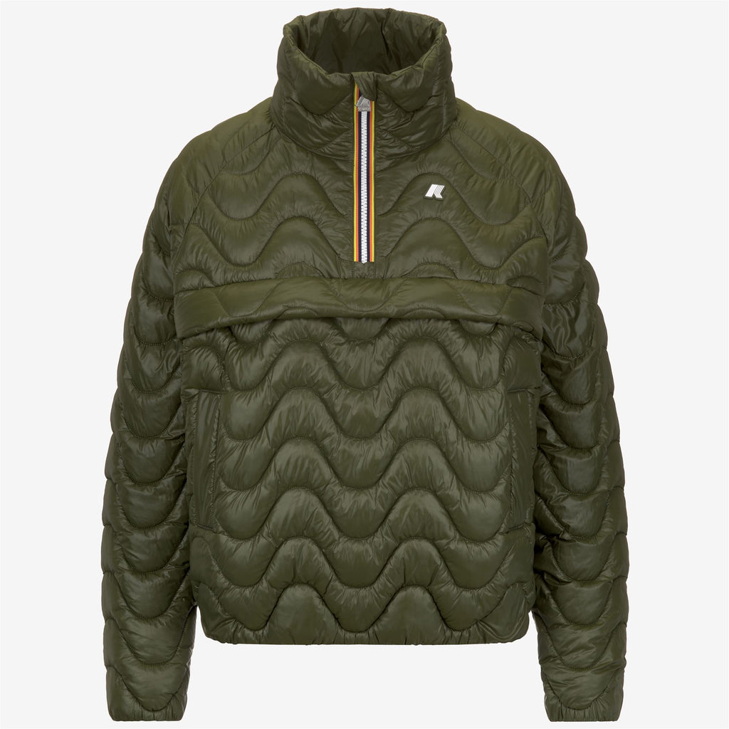 Jackets_WOMAN_SOJENNE QUILTED WARM_Short_Green Cypress - Commercial 1