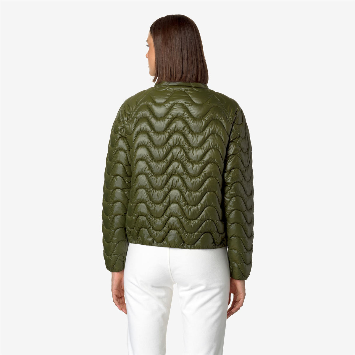 Jackets_WOMAN_SOJENNE QUILTED WARM_Short_Green Cypress - Commercial 6