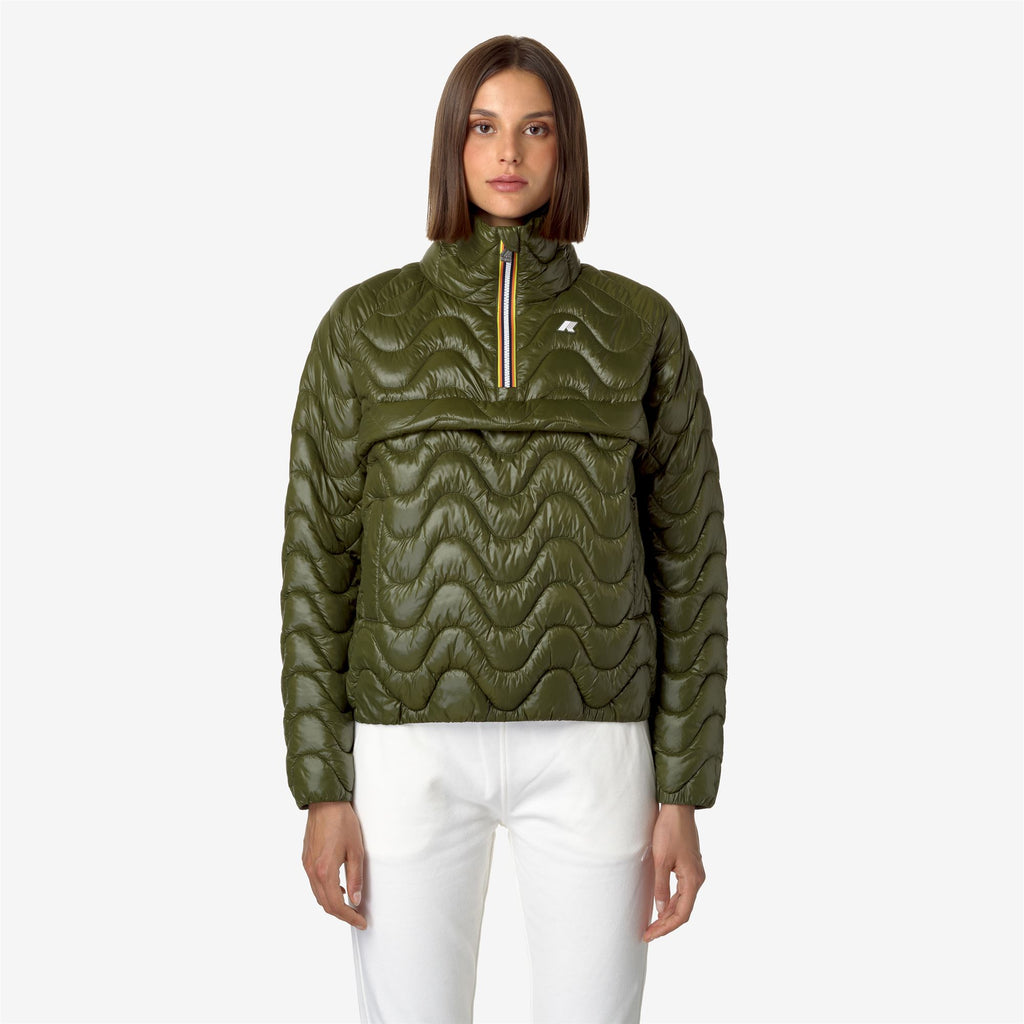 Jackets_WOMAN_SOJENNE QUILTED WARM_Short_Green Cypress - Commercial 4