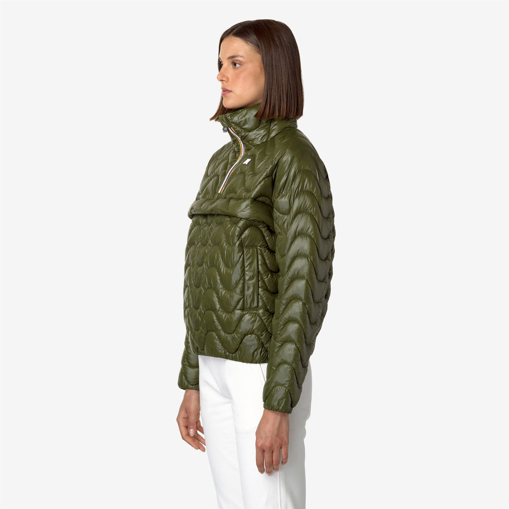 Jackets_WOMAN_SOJENNE QUILTED WARM_Short_Green Cypress - Commercial 5