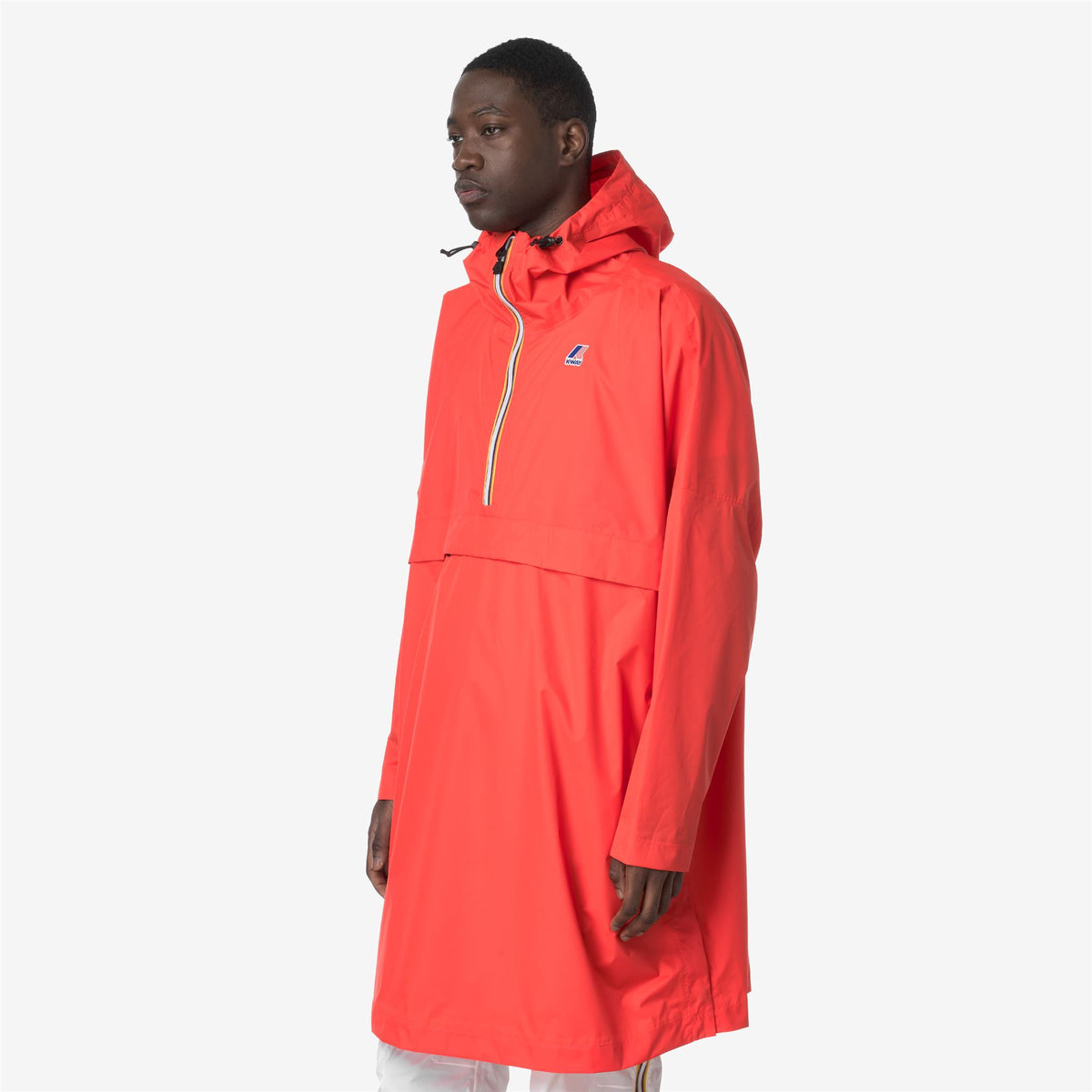 Jackets_UNISEX_LE VRAI 4.0 FORTUNE_Poncho_Red Papavero - Commercial 5