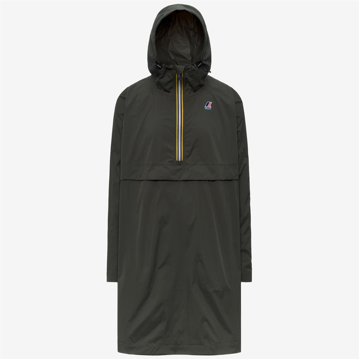 Jackets_UNISEX_LE VRAI 4.0 FORTUNE_Poncho_GREEN BLACKISH - Commercial 1