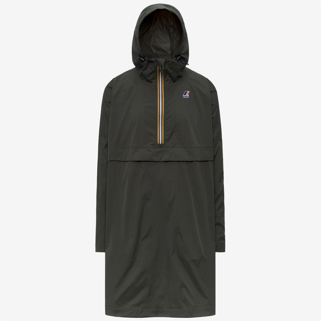 Jackets_UNISEX_LE VRAI 4.0 FORTUNE_Poncho_GREEN BLACKISH - Commercial 1