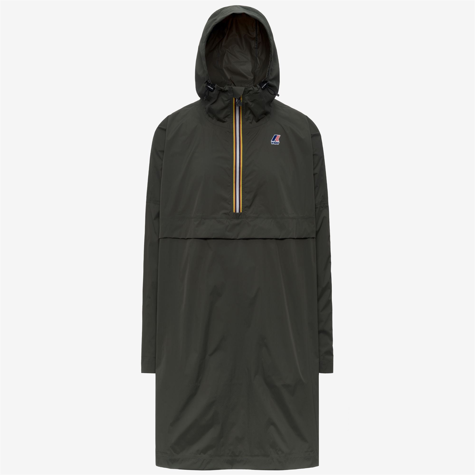 Jackets_UNISEX_LE VRAI 4.0 FORTUNE_Poncho_GREEN BLACKISH - Commercial 1