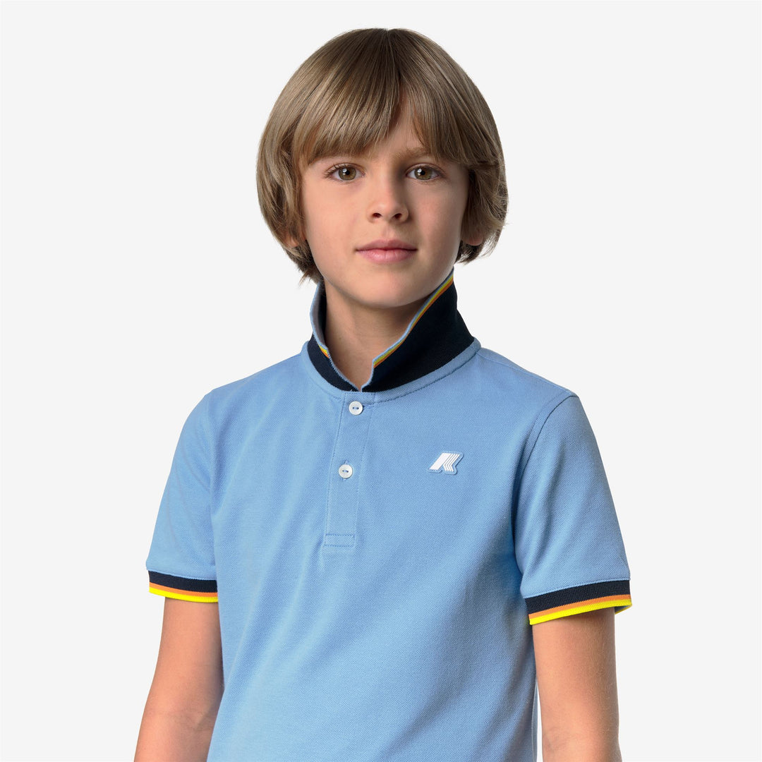 P. VINCENT PIQUE - Polo Shirts - Polo - Bambino - BLUE CIELO main