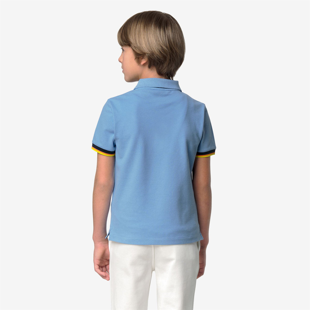 P. VINCENT PIQUE - Polo Shirts - Polo - Bambino - BLUE CIELO main