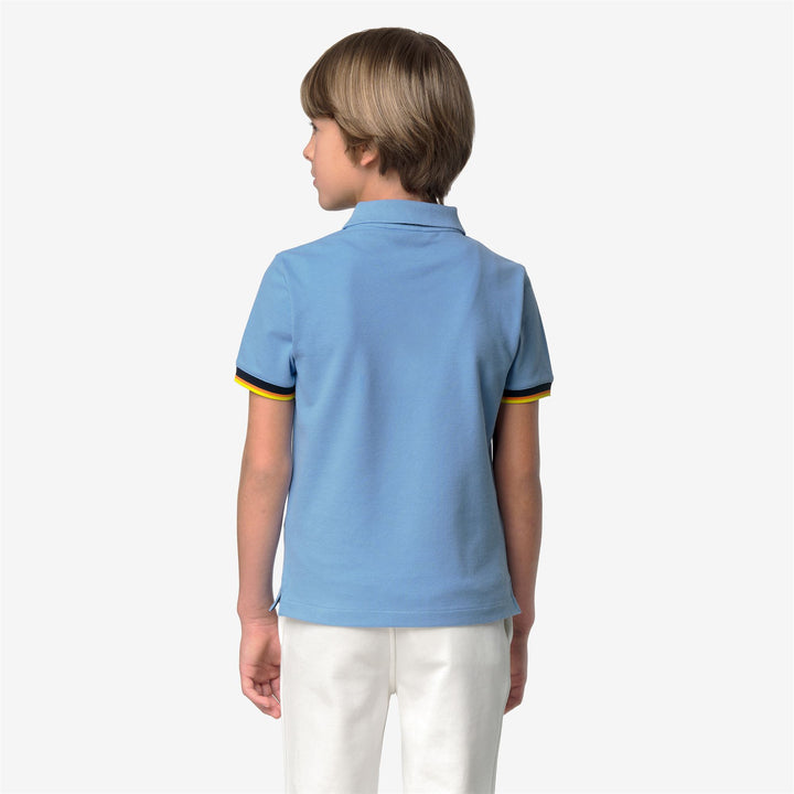 P. VINCENT PIQUE - Polo Shirts - Polo - Bambino - BLUE CIELO 5