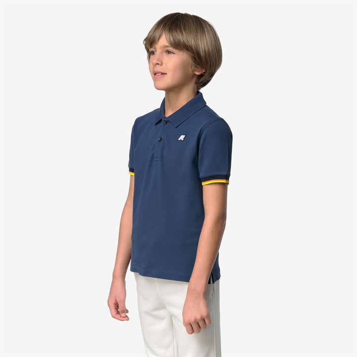 P. VINCENT PIQUE - Polo Shirts - Polo - Boy - BLUE INSIGNIA 4